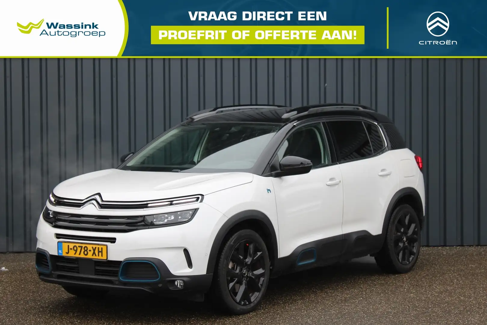 Citroen C5 Aircross 1.6 Hybrid 225pk EAT8 Shine|Achteruitkijk camera|N Blanc - 1