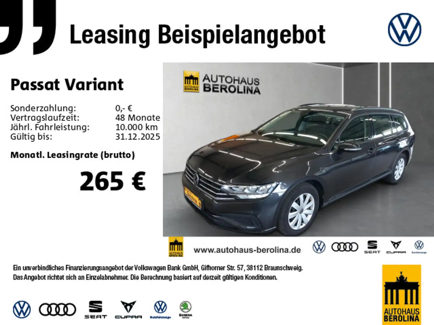 Volkswagen Passat Variant 2.0 TDI DSG *NAV*R-CAM*PDC*GRA* Grau - 1
