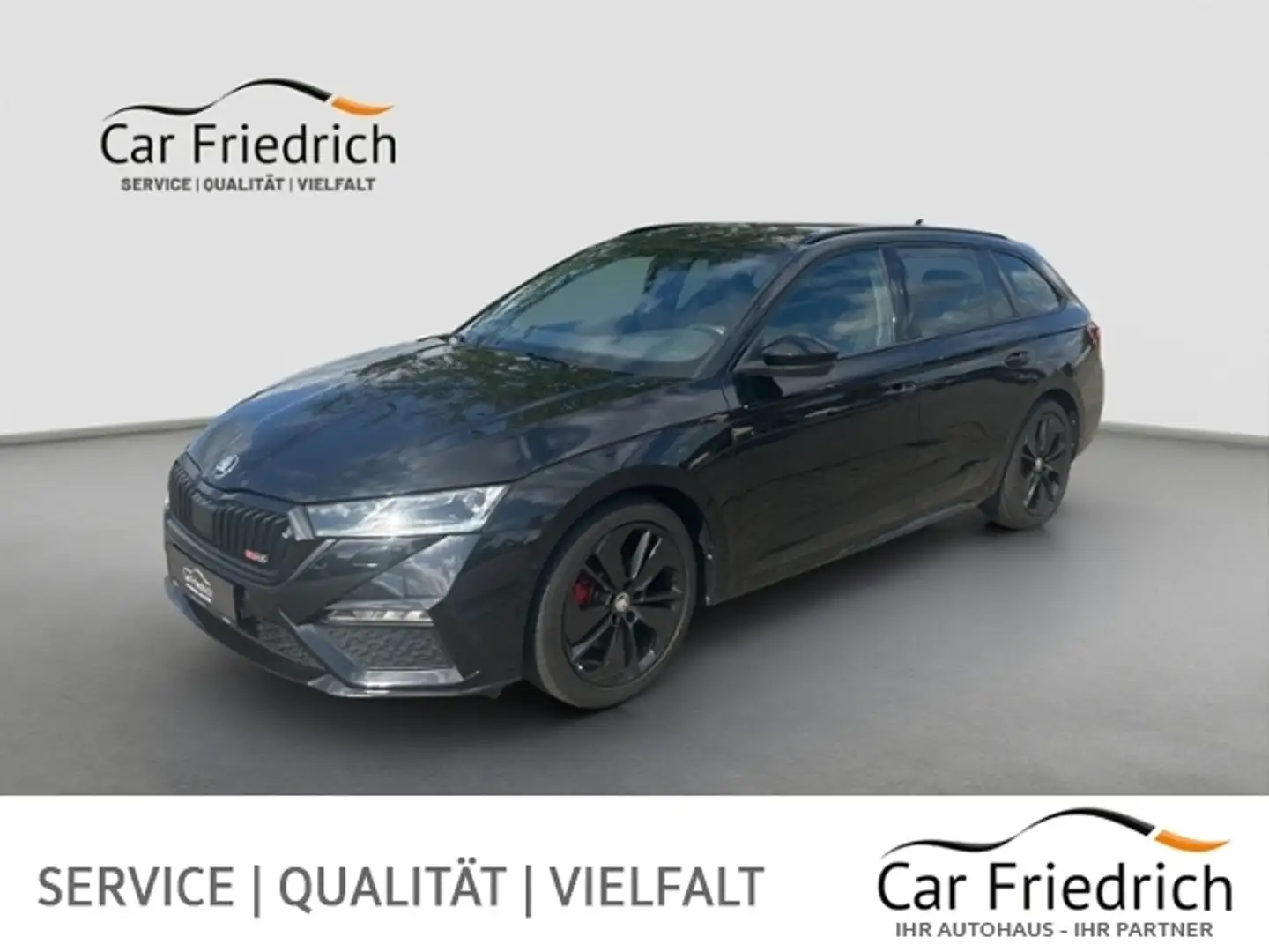 Skoda Octavia Combi 2.0 TDI DSG RS 4x4 AHK Zwart - 1