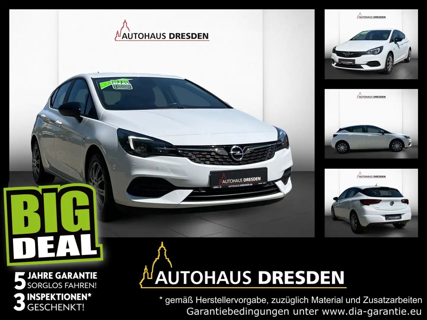 Opel Astra K 1.2 Turbo Edition LED W-Paket PDC Weiß - 1