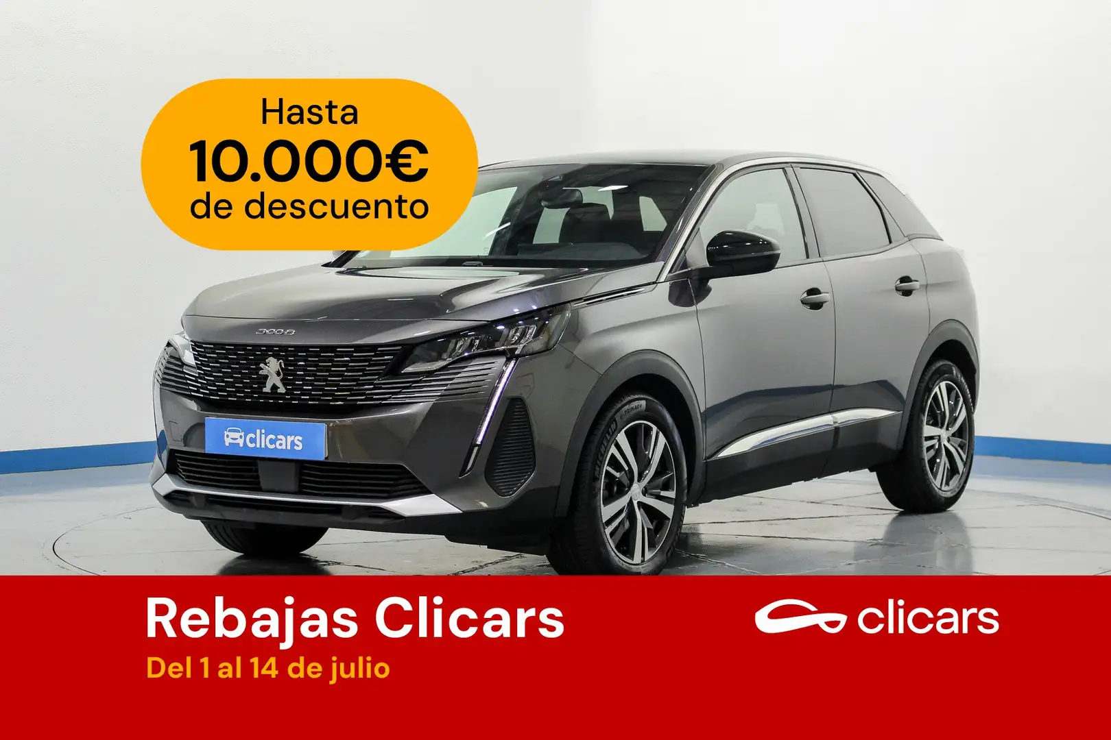 Peugeot 3008 Hybrid 136 Allure eDCS6 Gris - 1