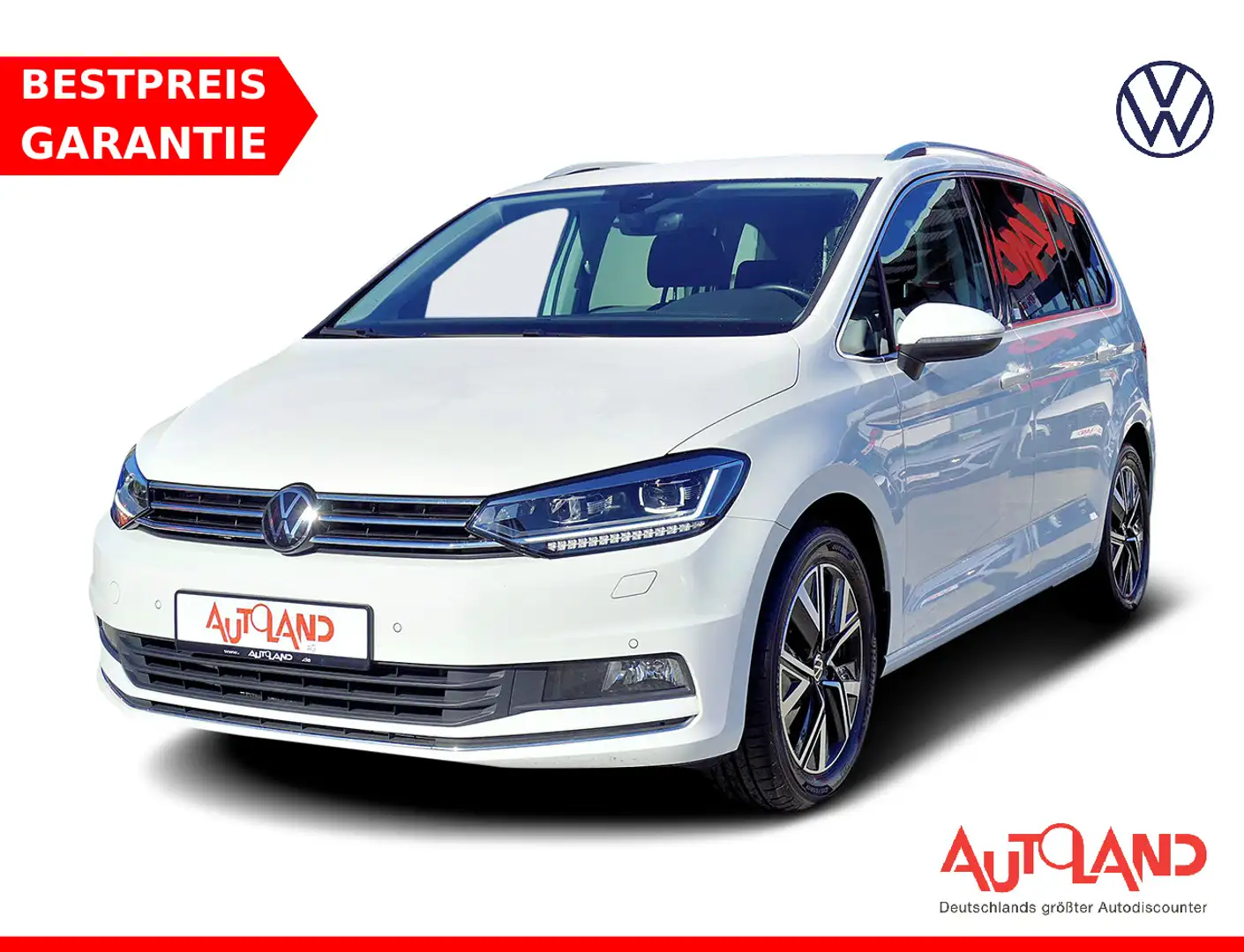 Volkswagen Touran 1.5 TSI Highline DSG LED Navi ACC AHK PDC Bianco - 1