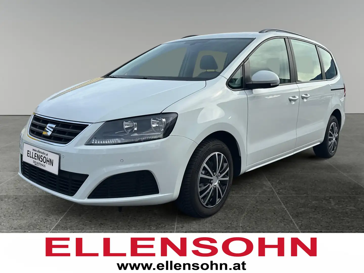 SEAT Alhambra Business 2,0 TDI CR 8-fach bereift+AHK Weiß - 1