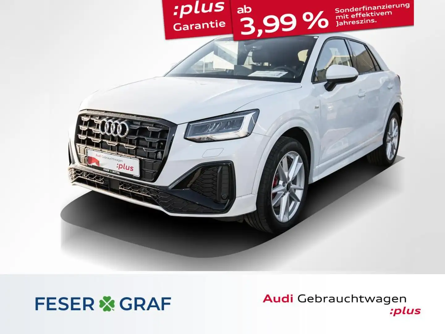 Audi Q2 35 TFSI S-line Stronic,LED,AZV,Navi+,Kamera Weiß - 1