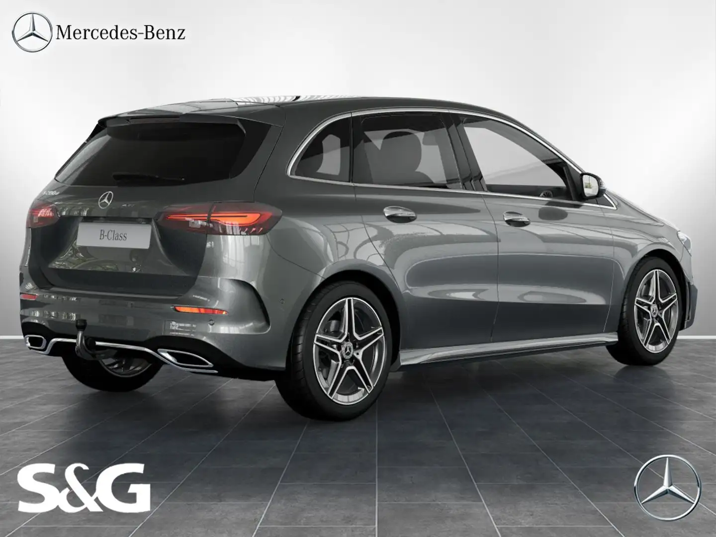 Mercedes-Benz B 200 d AMG MBUX+RüKam+LED+AHK+DAB+Keyless+LM18" Šedá - 2