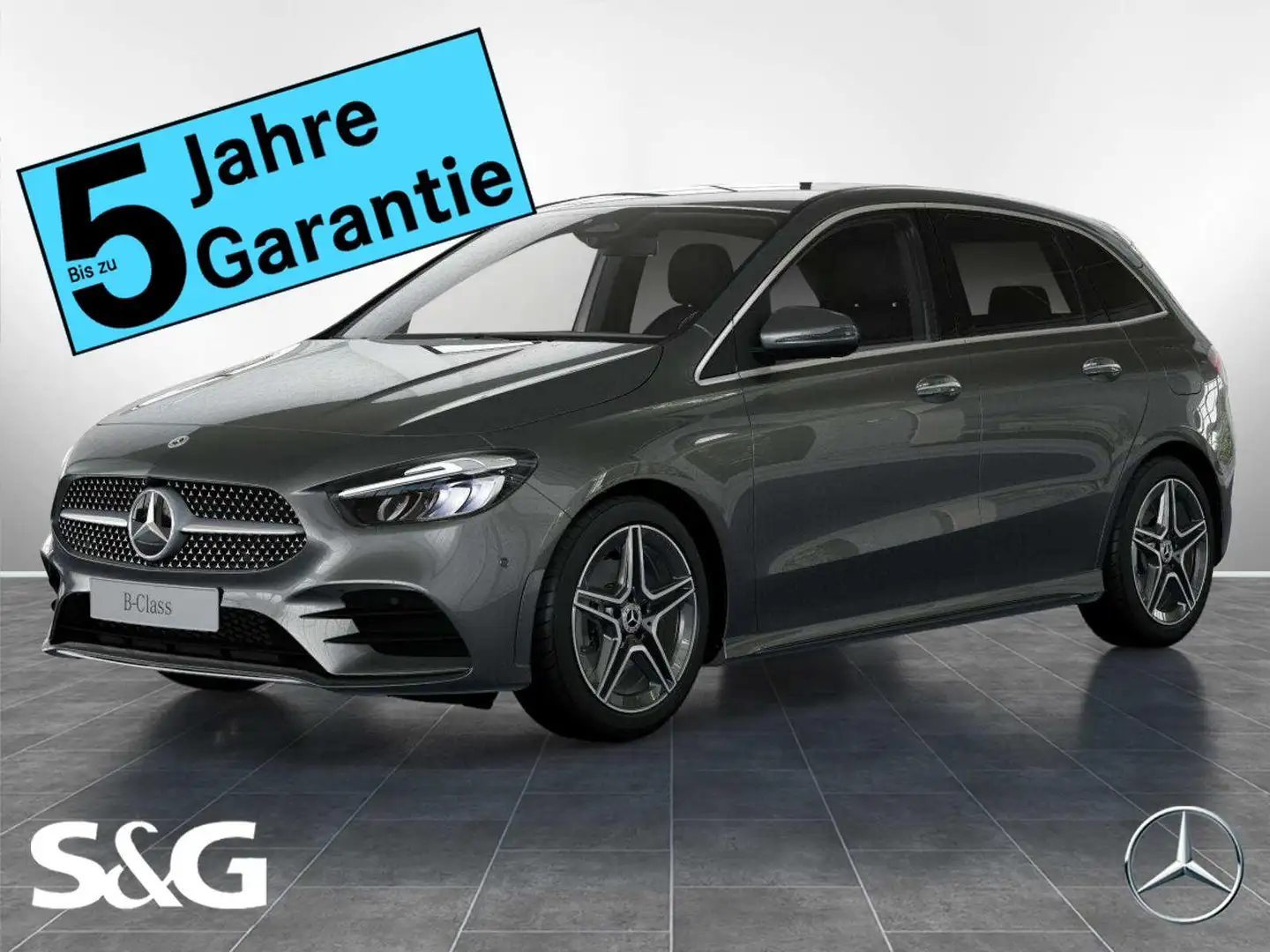 Mercedes-Benz B 200 d AMG MBUX+RüKam+LED+AHK+DAB+Keyless+LM18" Šedá - 1