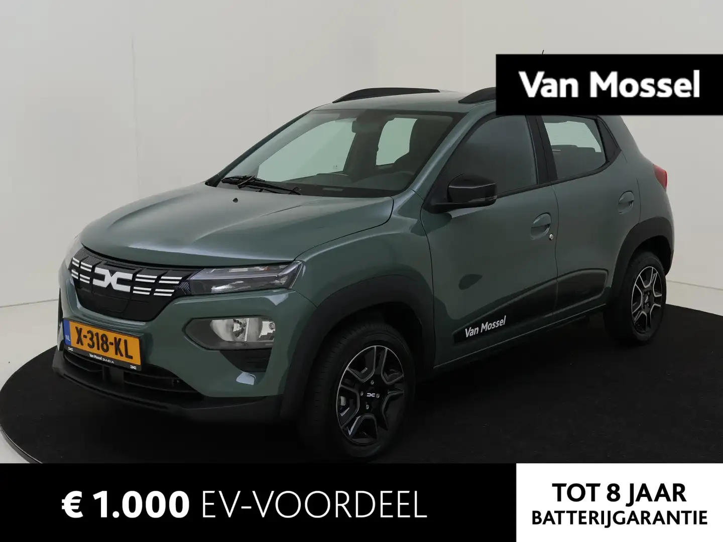 Dacia Spring Essential 27 kWh Airco | Radio | USB / Bluetooth | Groen - 1