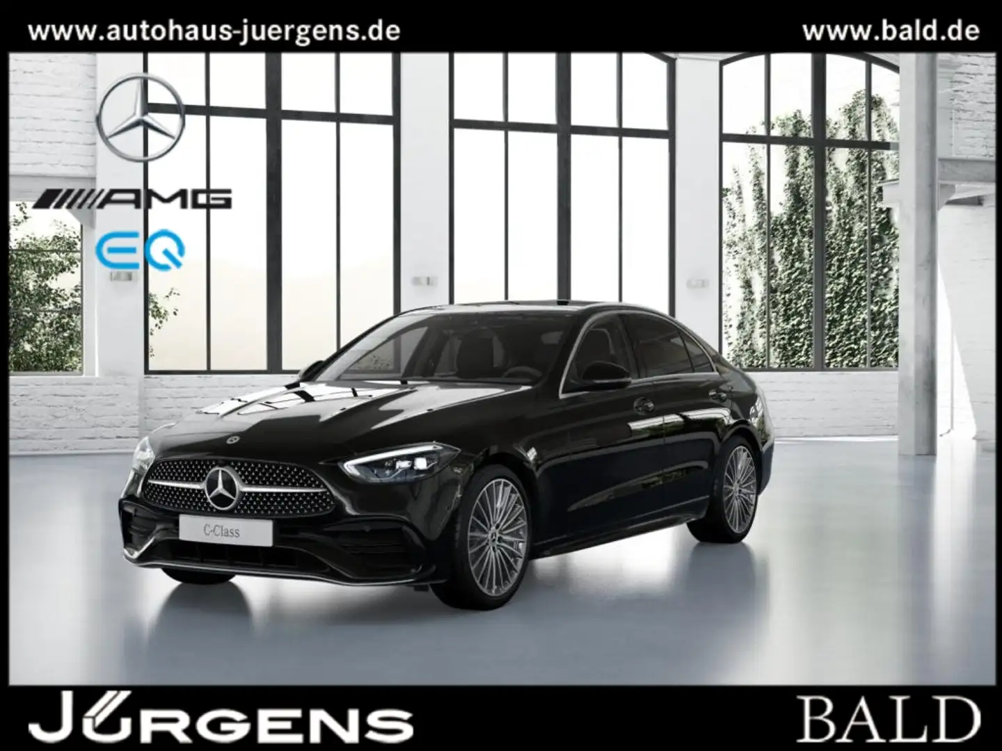 Mercedes-Benz C 300 AMG-Sport/Pano/Burm/Memo/Totw/Cam/19' Schwarz - 2