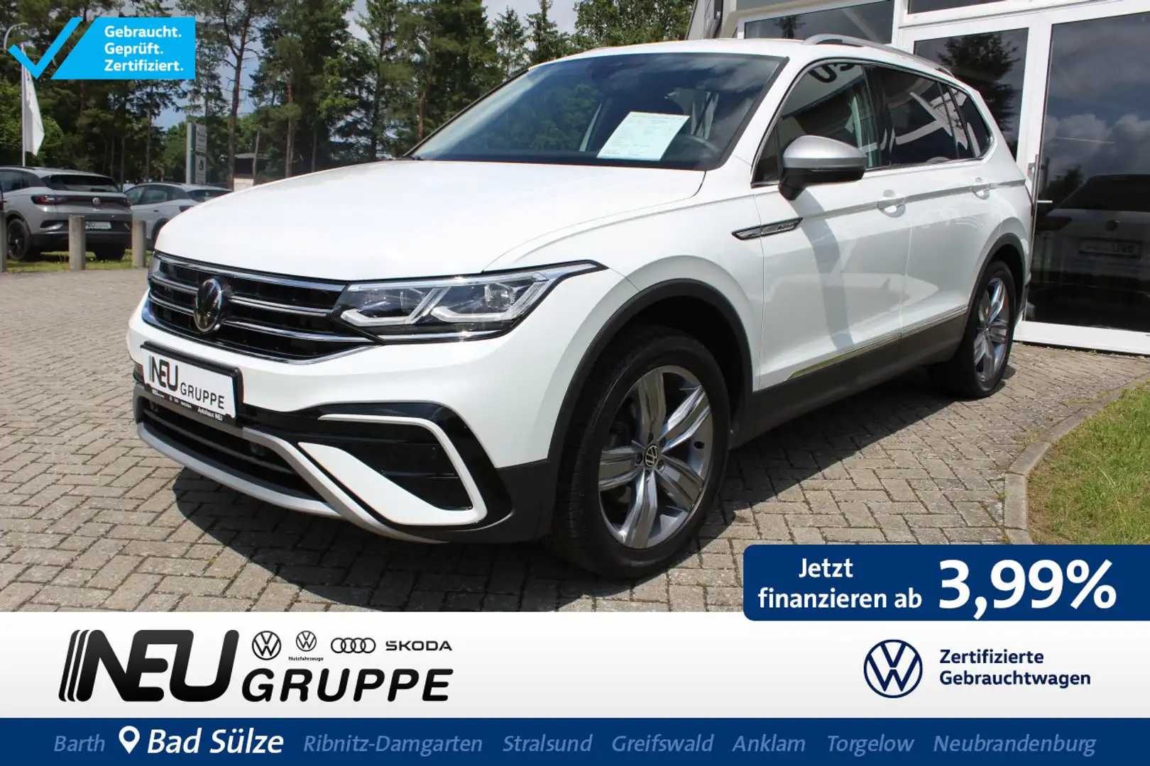 Volkswagen Tiguan Allspace Allspace Elegance 2.0 TDI 4x4 DSG Matrix HZ Easy O White - 1