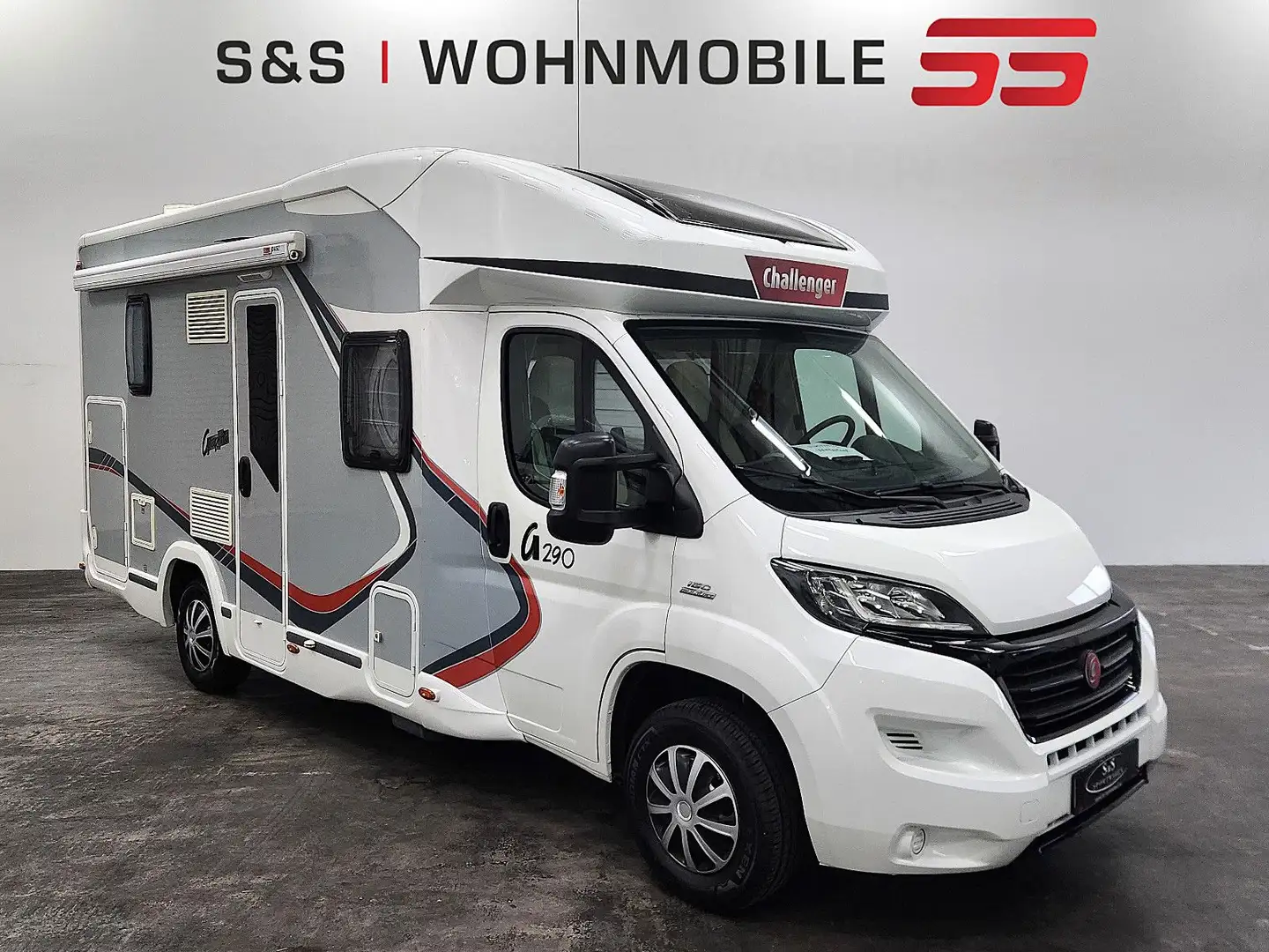 Challenger Graphite 290*Klima/Solar/Kamera/Sat/TV/Markise* Weiß - 1