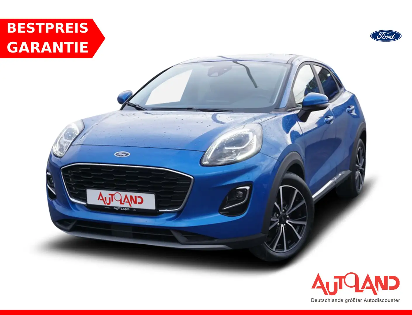 Ford Puma 1.0 EB mHev LED AAC SHZ PDC Bleu - 1