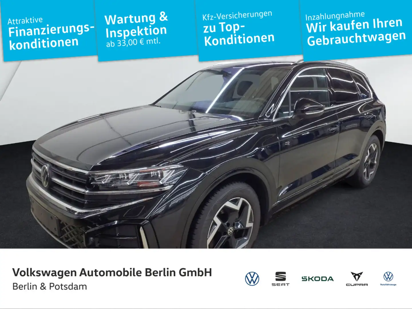 Volkswagen Touareg 3.0 V6 TDI 4M R-Line Sitz-Klima Luftfed. Schwarz - 1