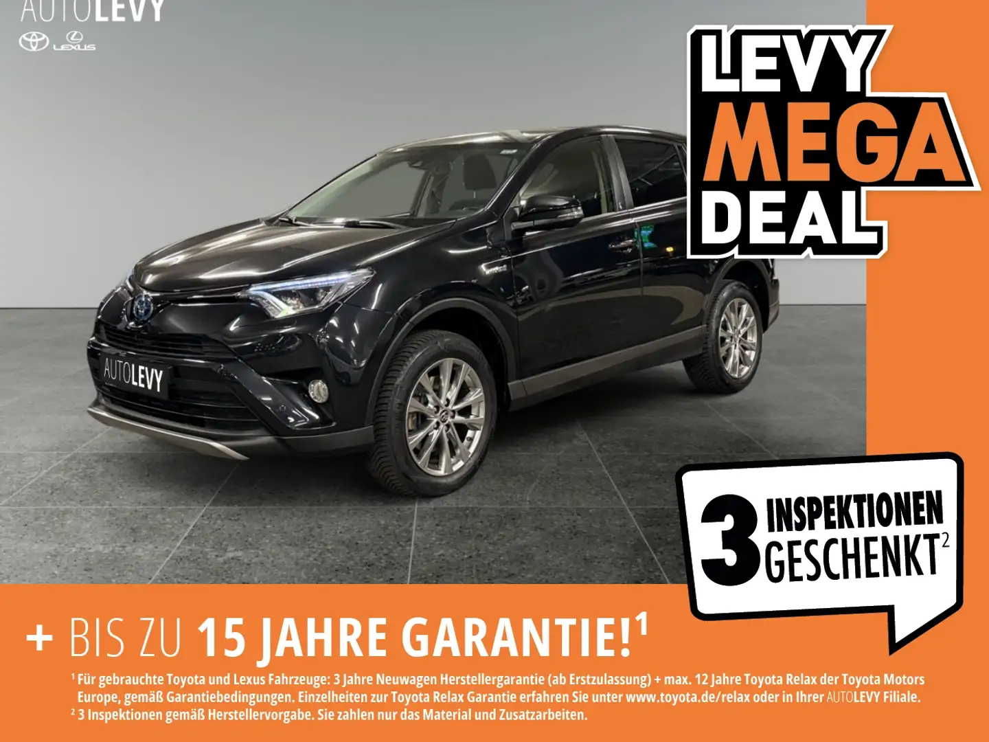 Toyota RAV 4 Hybrid 4x2 Team D *SHZ*LED* Zwart - 1