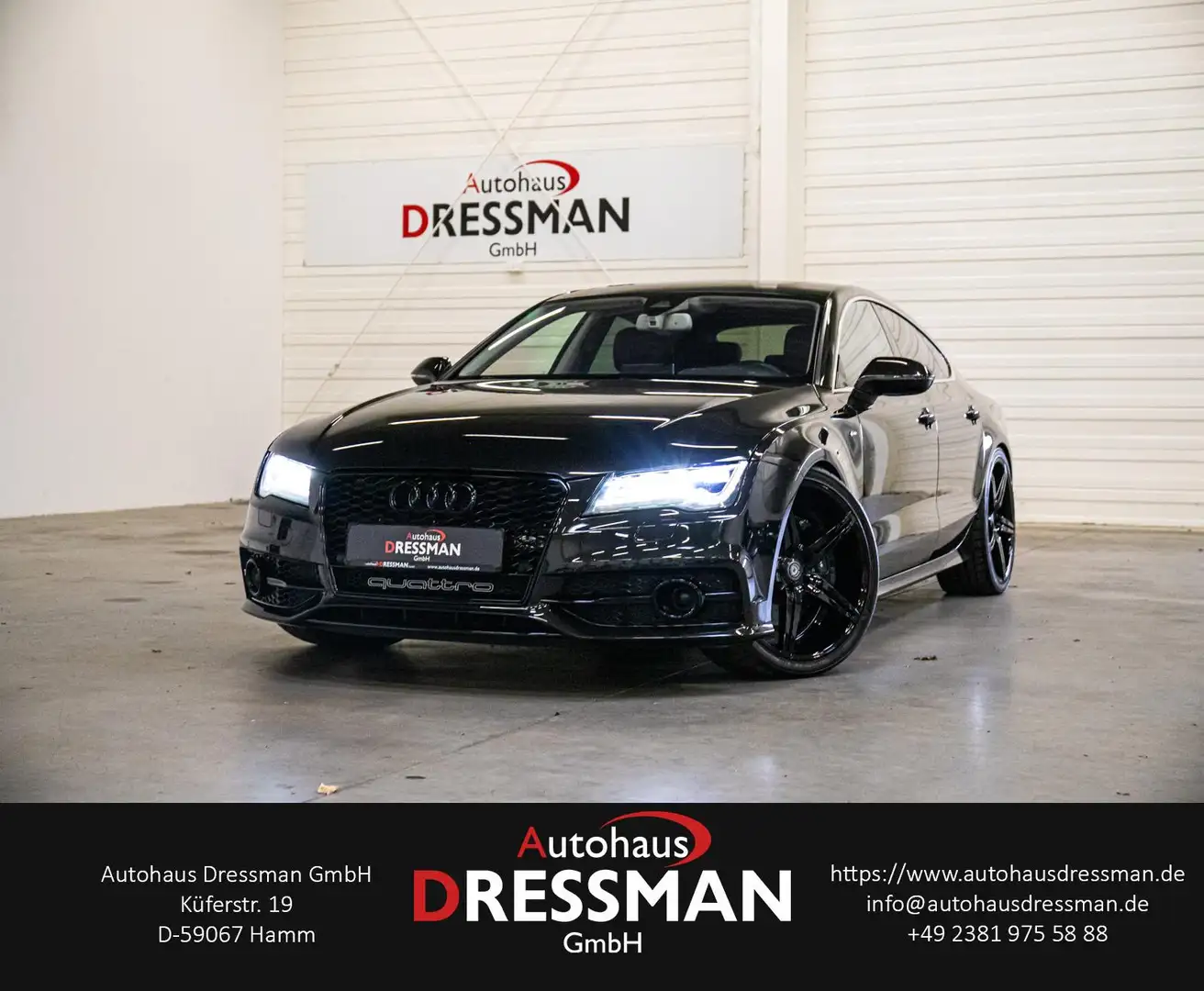 Audi A7 3.0 TDI q. S LINE ACC AHK HuD LUFT LED BOSE Schwarz - 1