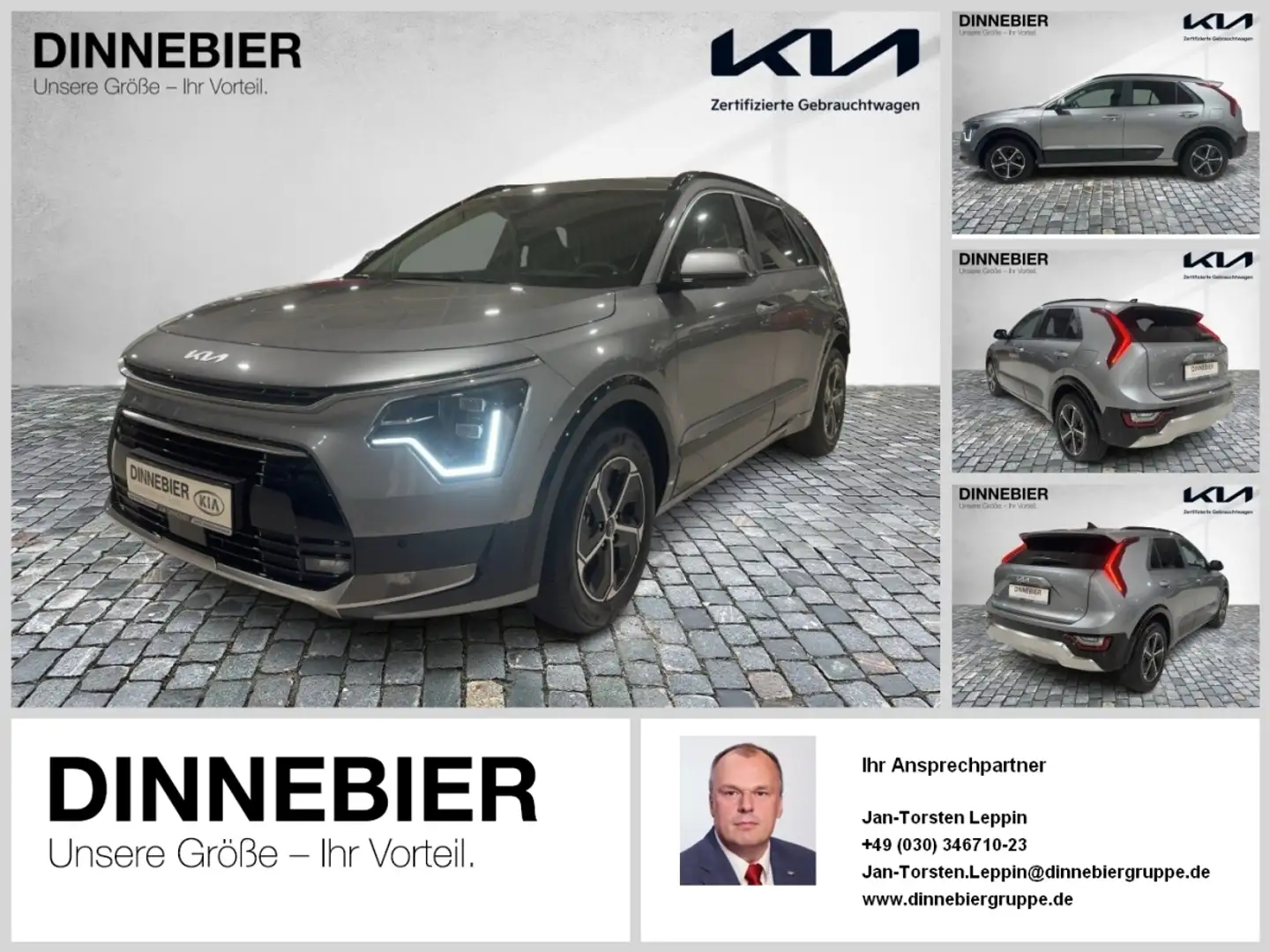 Kia Niro 1.6 HEV Vision LED+Kamera+Navigation+SHZ Grau - 1