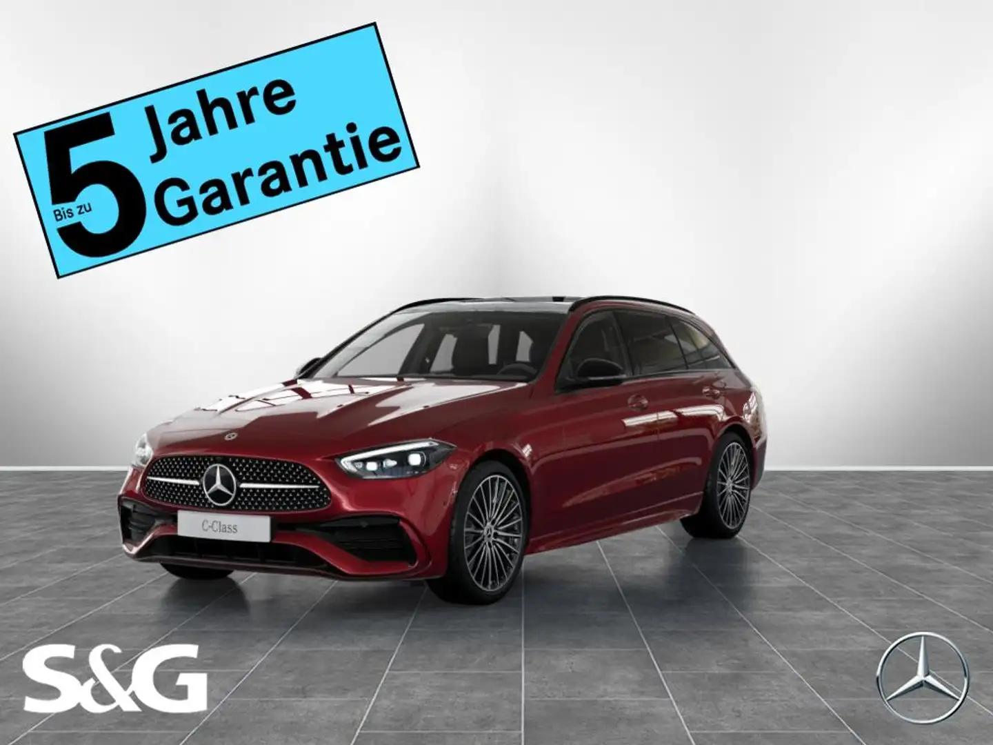 Mercedes-Benz C 220 d T AMG MBUX+DIG-LED+AHK+Pano+RüKam+Distro Rot - 1