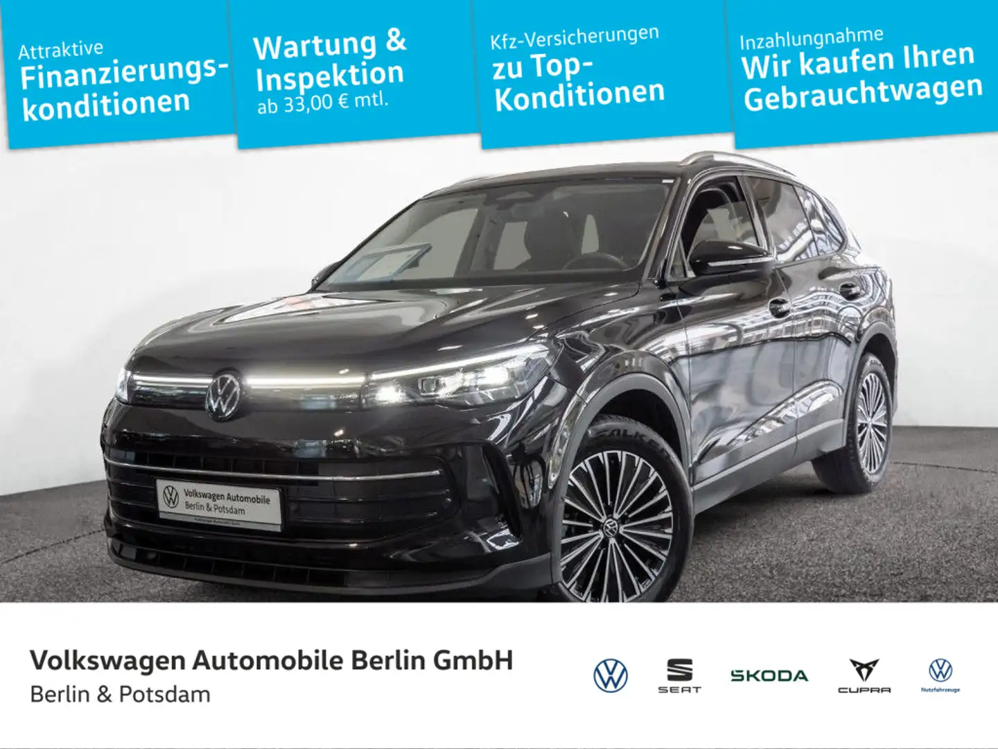 Volkswagen Tiguan 1.5 eTSI Life AHK Kamera LED Navi ACC Schwarz - 1