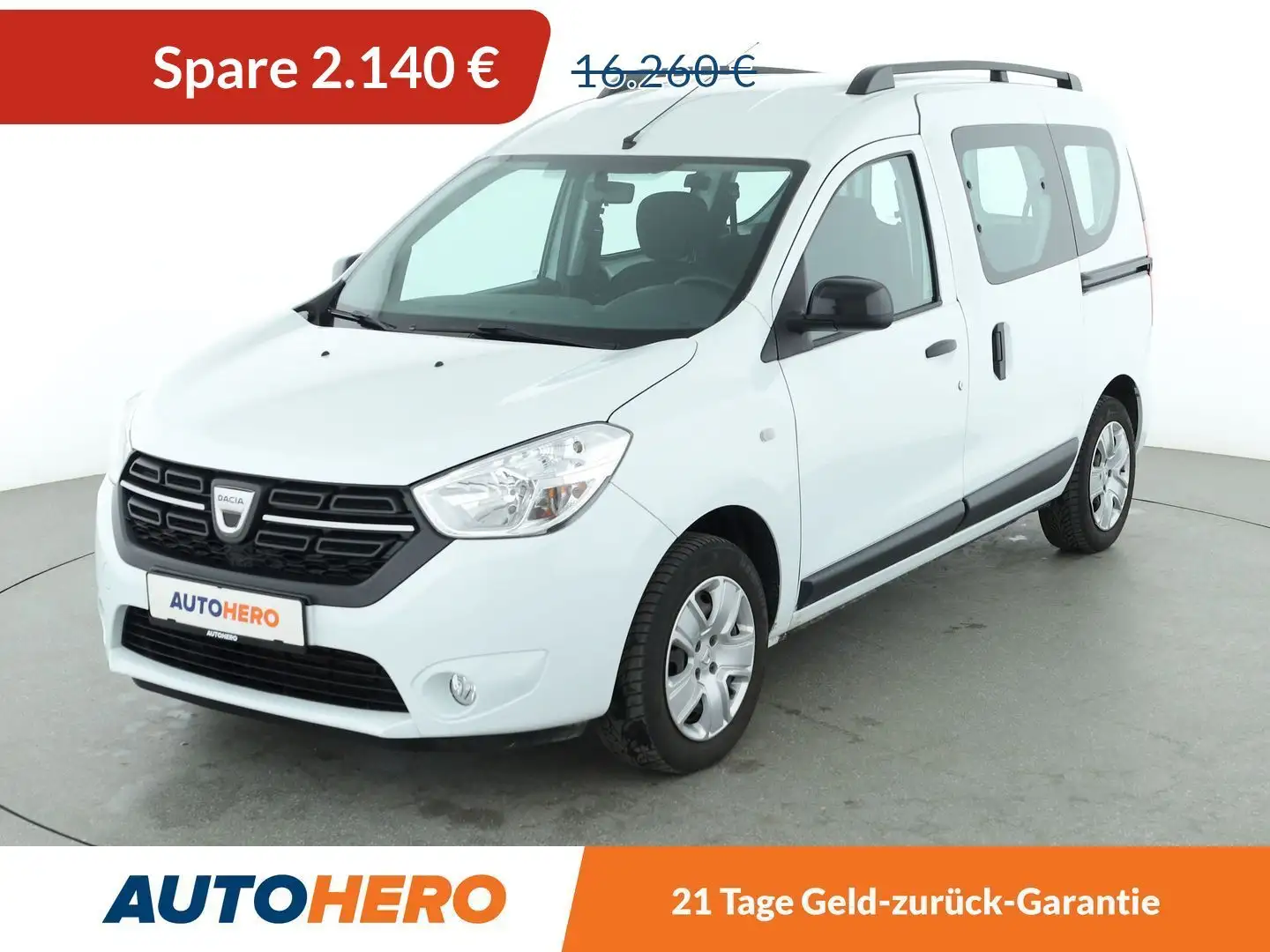 Dacia Dokker 1.3 TCe Comfort *TEMPO*PDC*KLIMA* Blanc - 1