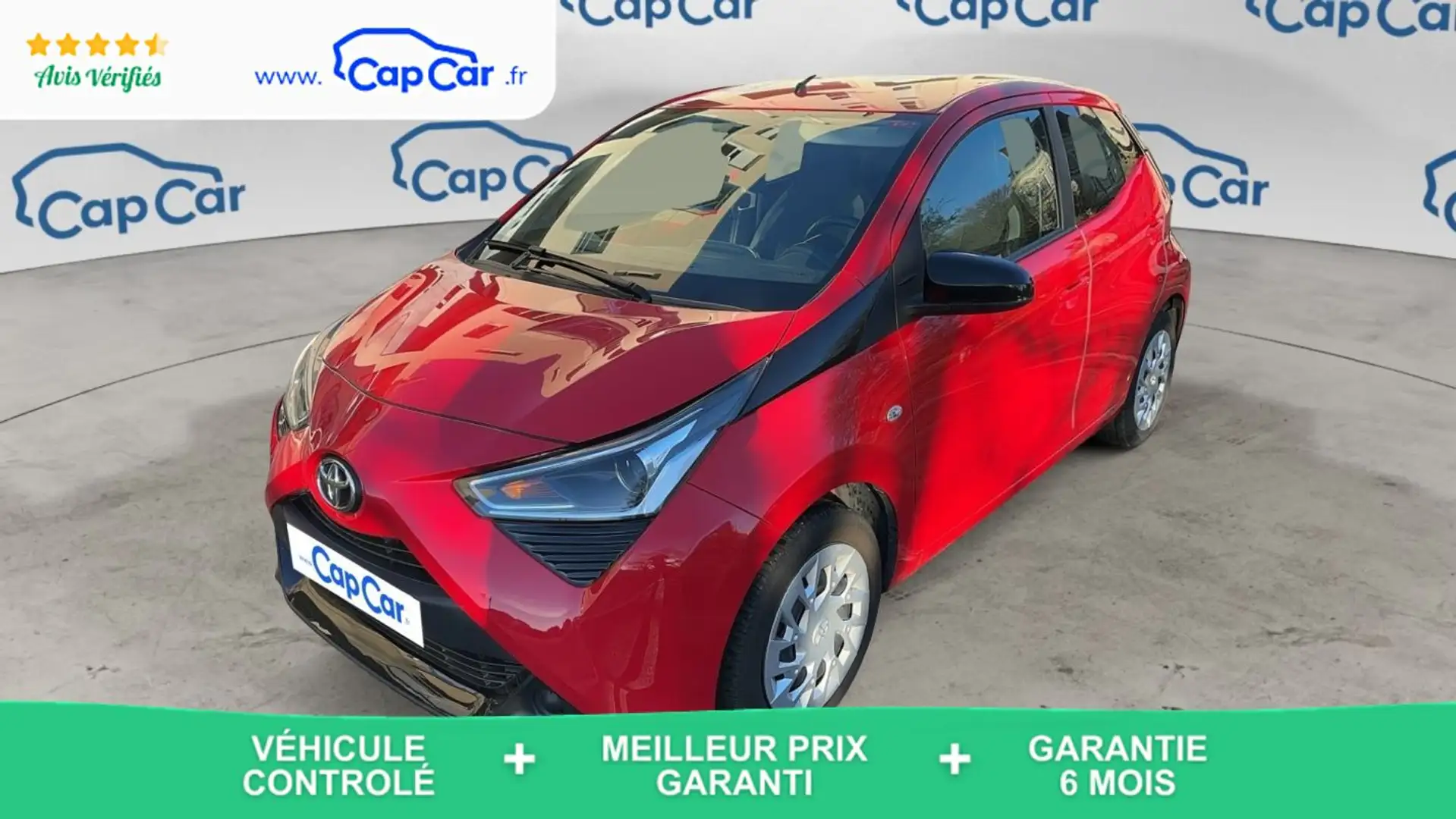 Toyota Aygo II 1.0 VVTi 72 Xshift Xplay - Automatique Rouge - 1