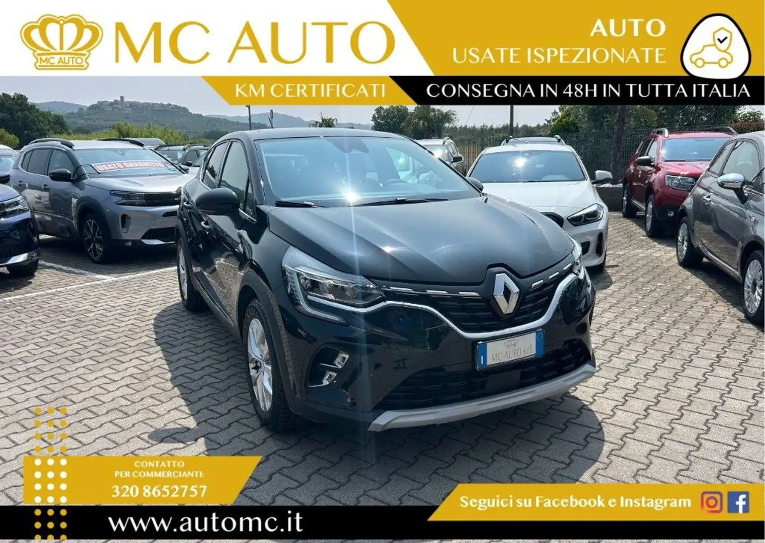 Renault Captur Full Hybrid E-Tech 1.6 145 CV Intens PROMO CON FIN Nero - 1
