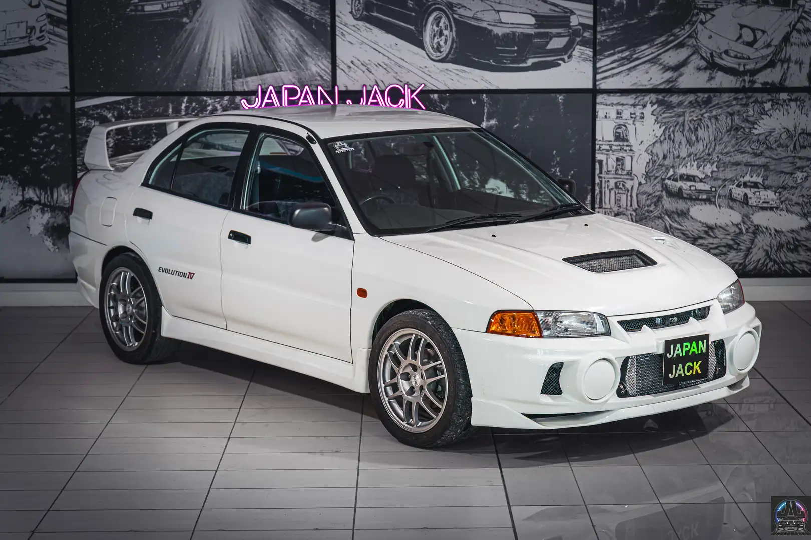 Mitsubishi Lancer Evo Evolution IV rs Weiß - 1
