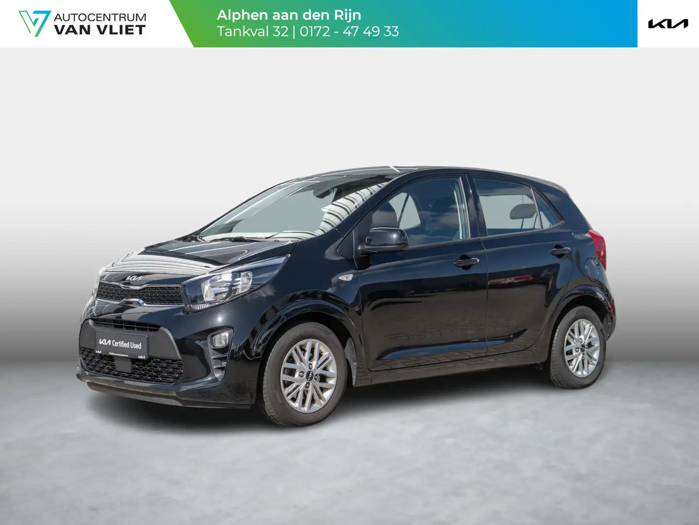 Kia Picanto 1.0 DPi DynamicLine Navigatie via telefoon | Airco Noir - 1