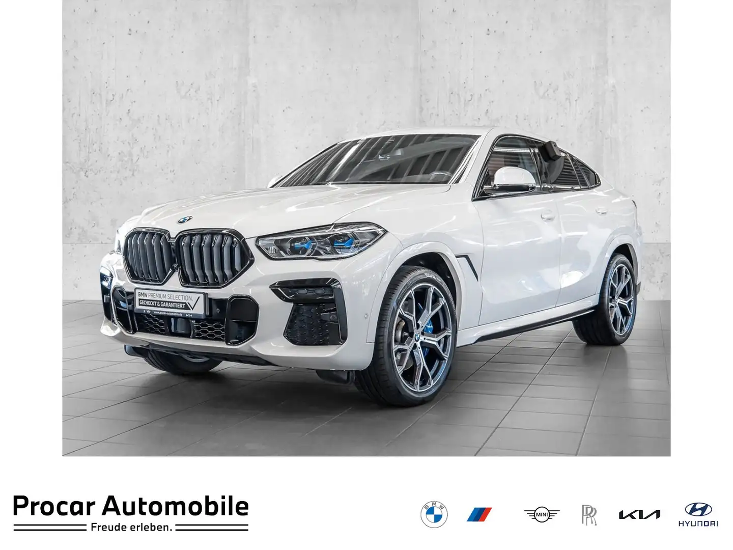 BMW X6 xDrive30d M Sport HUD ACC RFK NAVI LED Laser Weiß - 1