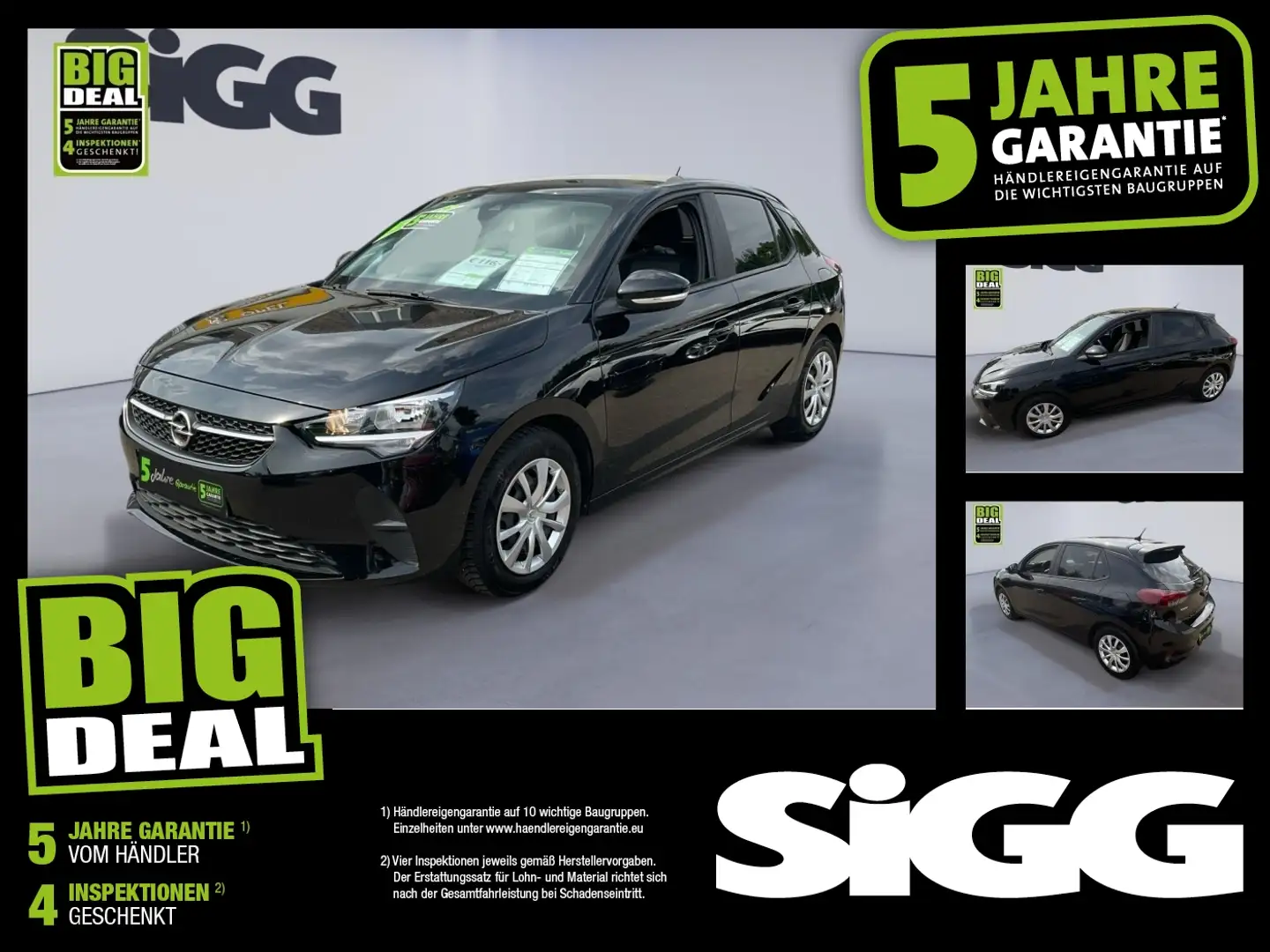 Opel Corsa F 1.2 Edition Matrix Kam. Navi PDC SHZ Noir - 1