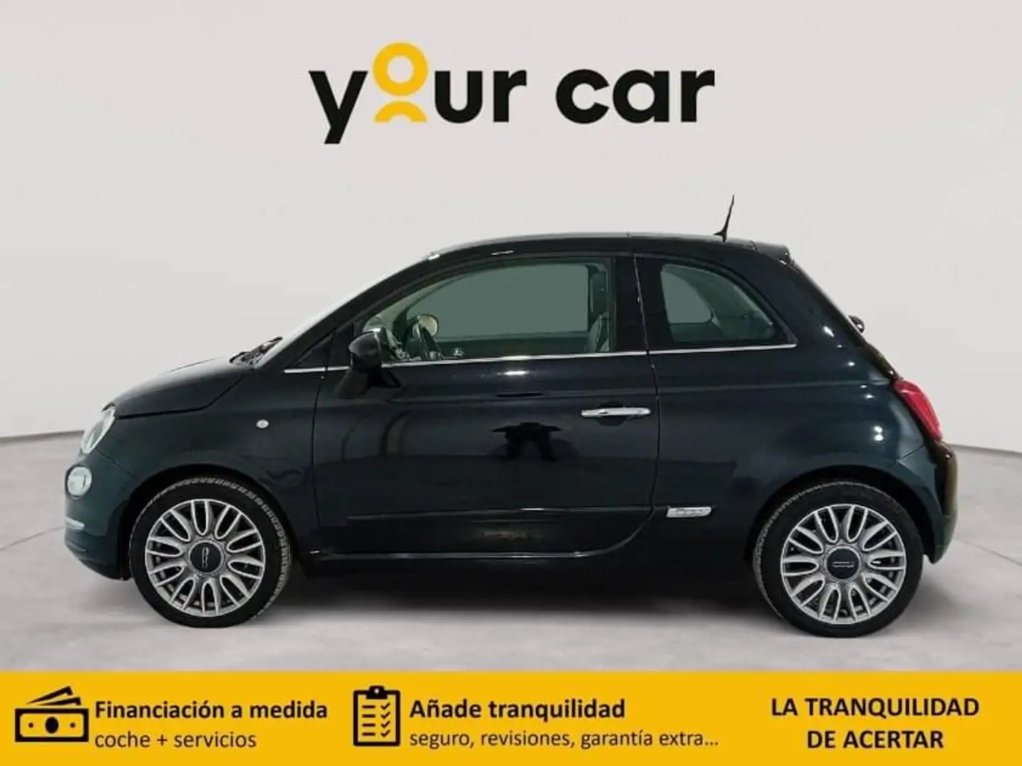 Fiat 500 1.2 Lounge Negro - 2
