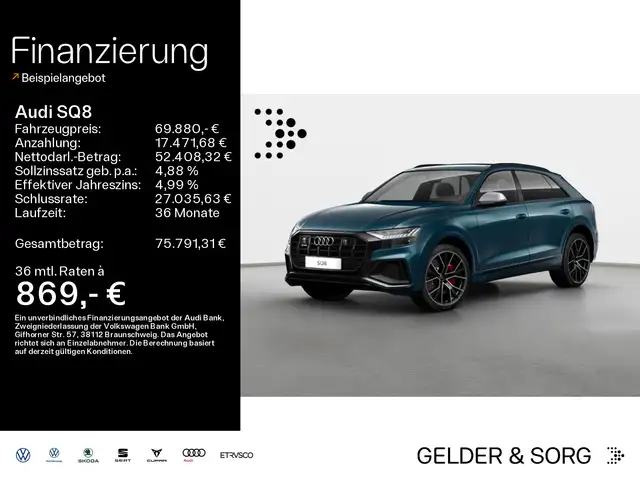 Audi SQ8 SUV TDI Air*Matrix*B&O*Massage*Nacht*HuD*