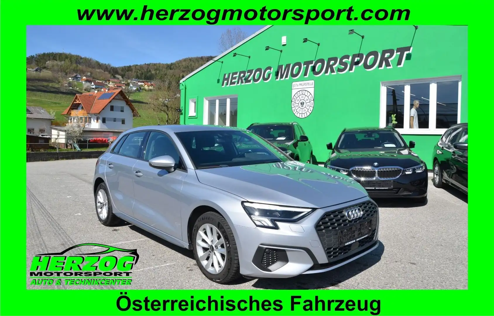 Audi A3 A3 SPORTBACK 30 TDI LED VIRTUAL 1.BESITZ Silber - 1