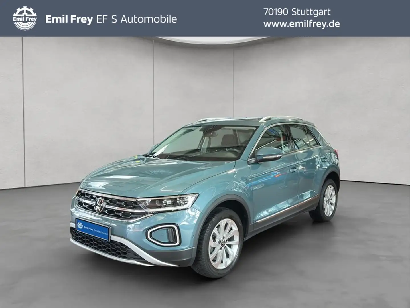 Volkswagen T-Roc 1.0 TSI Style AHK Pano Blau - 1