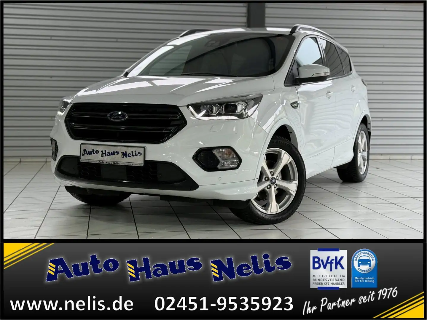 Ford Kuga 1,5 EcoBoost ST-Line R-Cam Bi-Xenon AHK DAB Weiß - 1