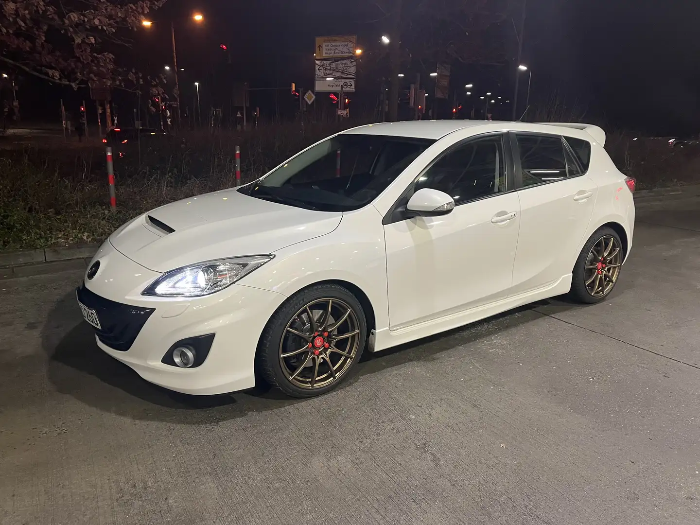 Mazda 3 2.3 MZR DISI Turbo MPS Blanc - 1