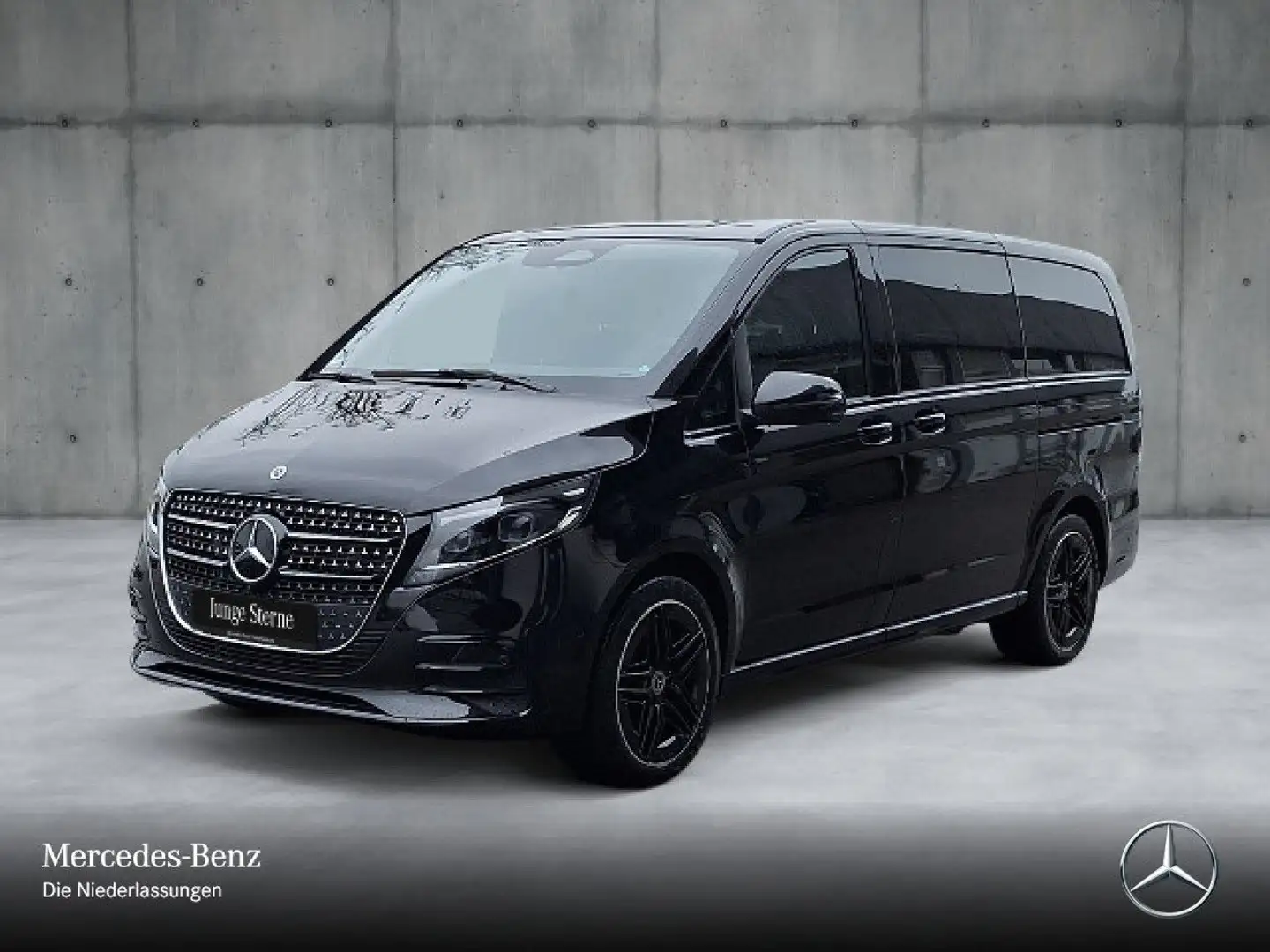 Mercedes-Benz V 300 d AVANTGARDE+AMG+9G+AHK+StandHZ+Klimaautom Schwarz - 2