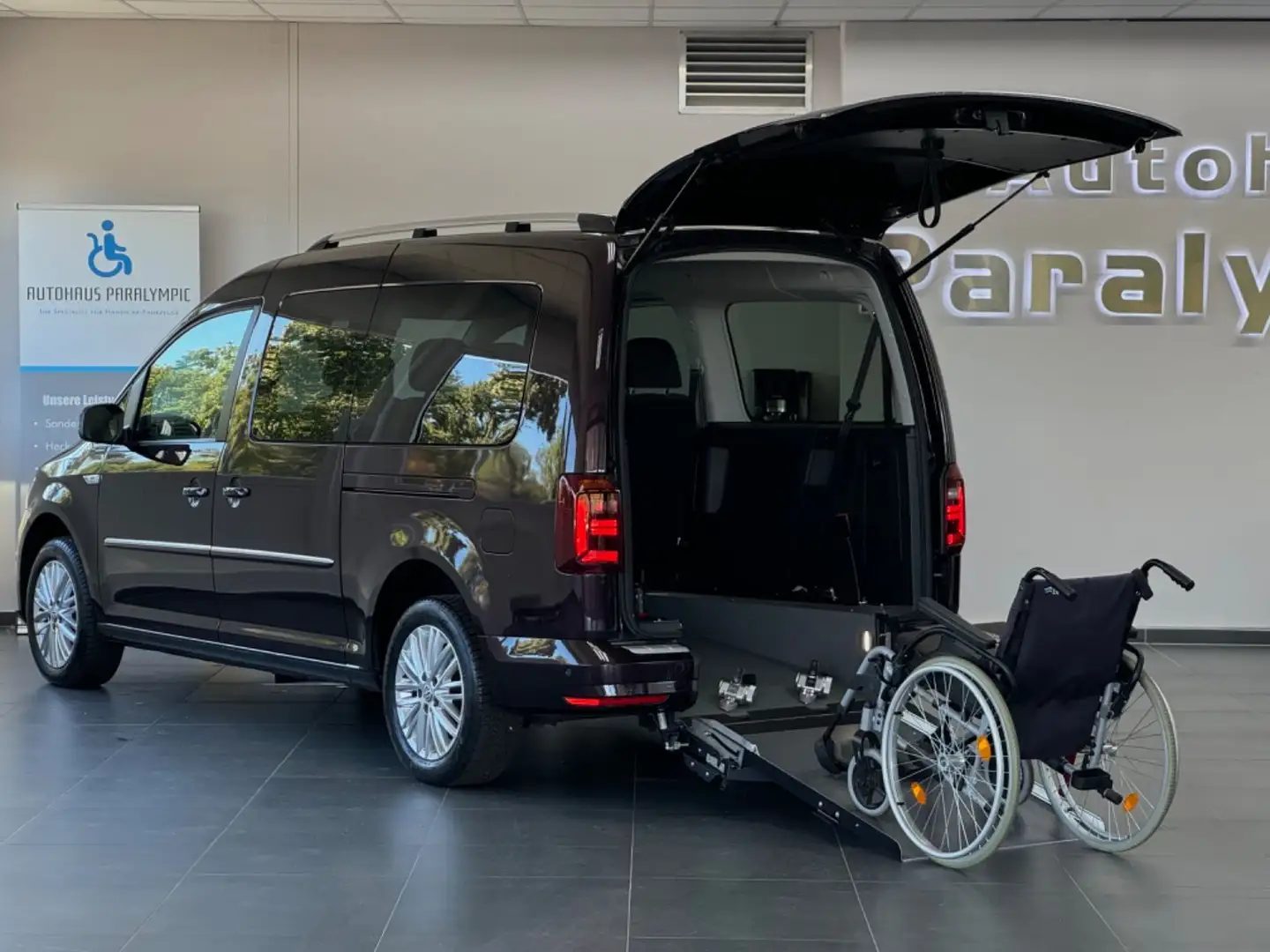 Volkswagen Caddy Maxi Highline DSG Behindertengerecht-Rampe Violett - 1