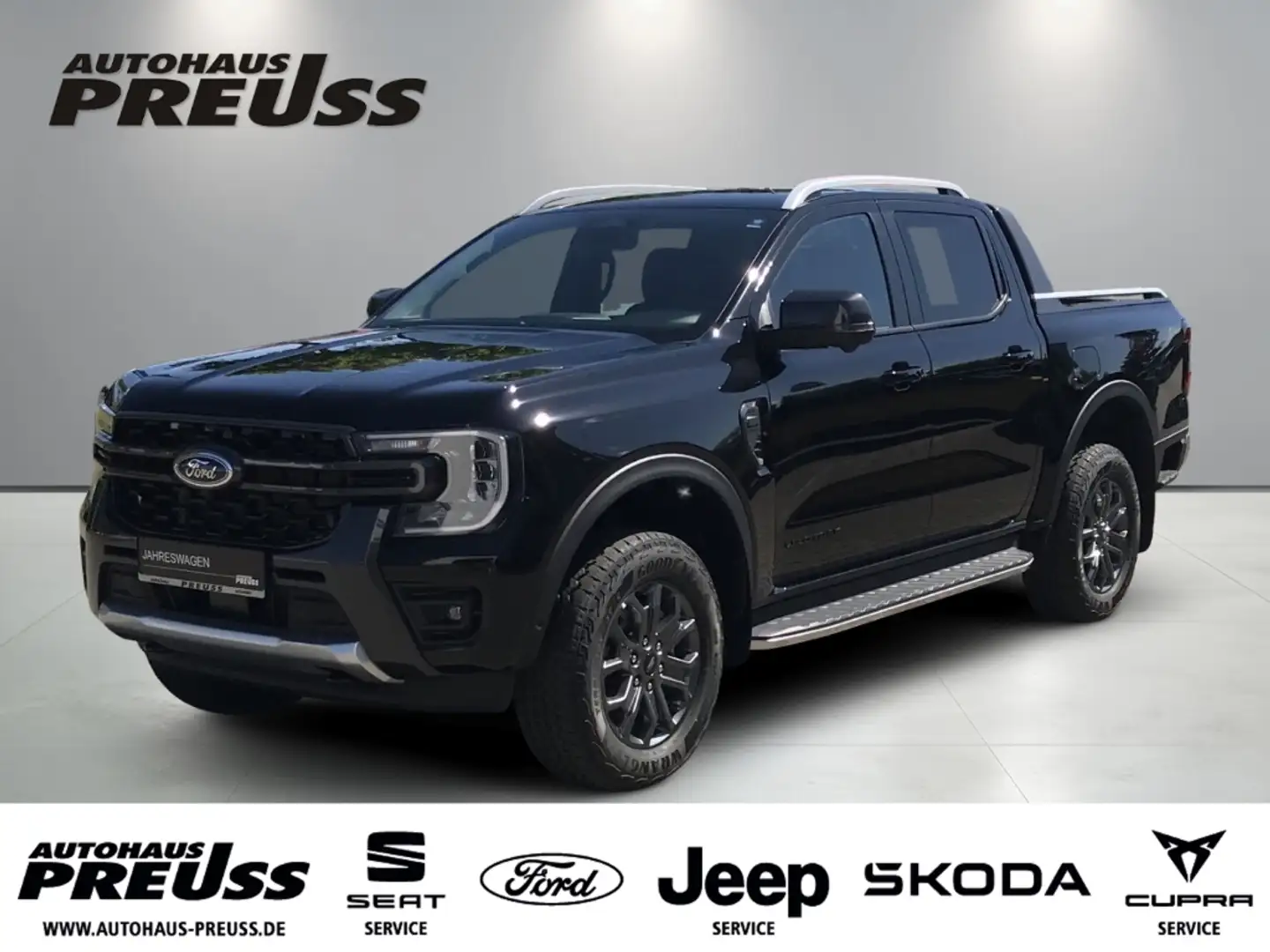 Ford Ranger Wildtrak e-4WD 2.0 Ecoblue Noir - 1