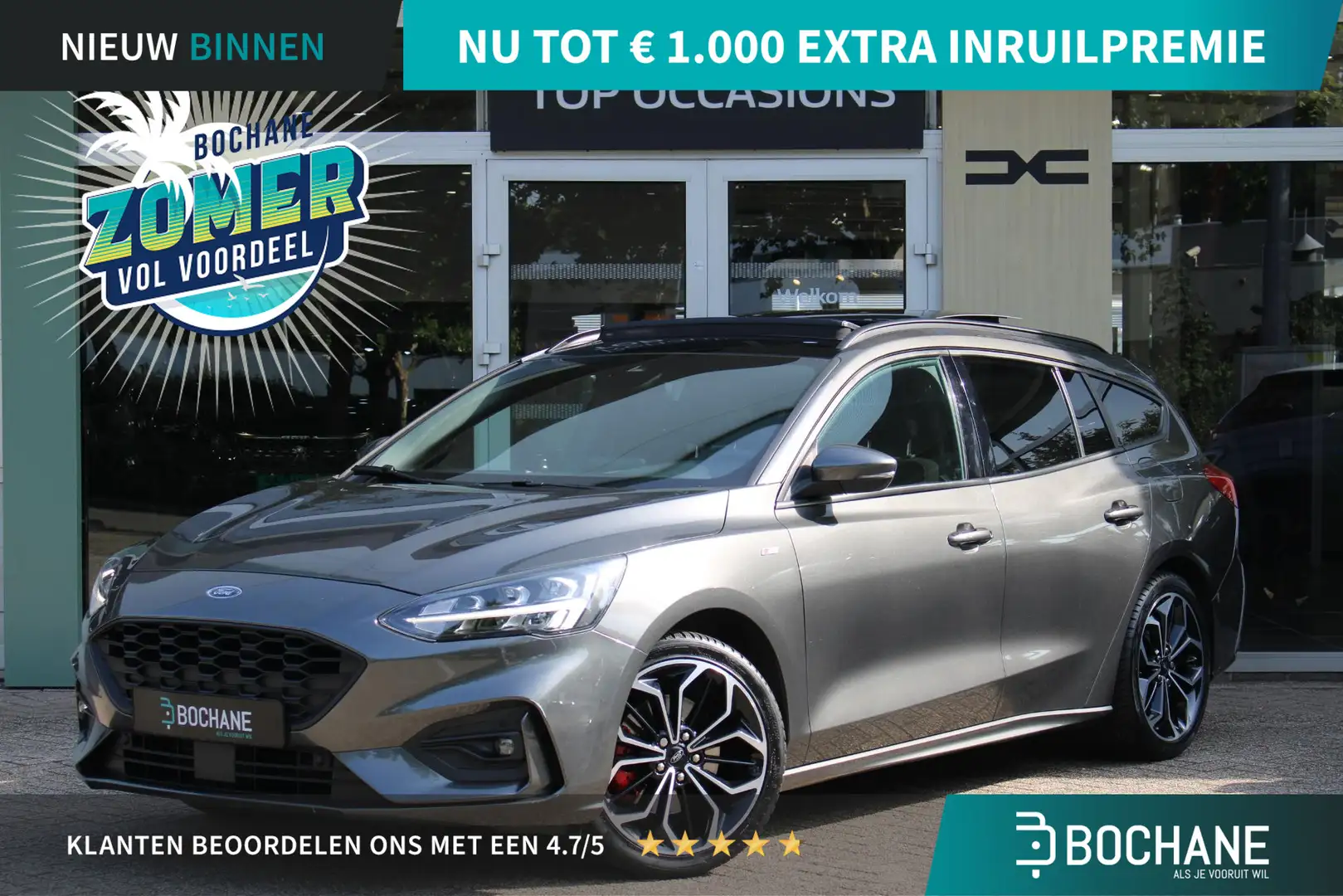 Ford Focus Wagon 1.0 EcoBoost Hybrid ST Line X Business |Stoe Grijs - 1