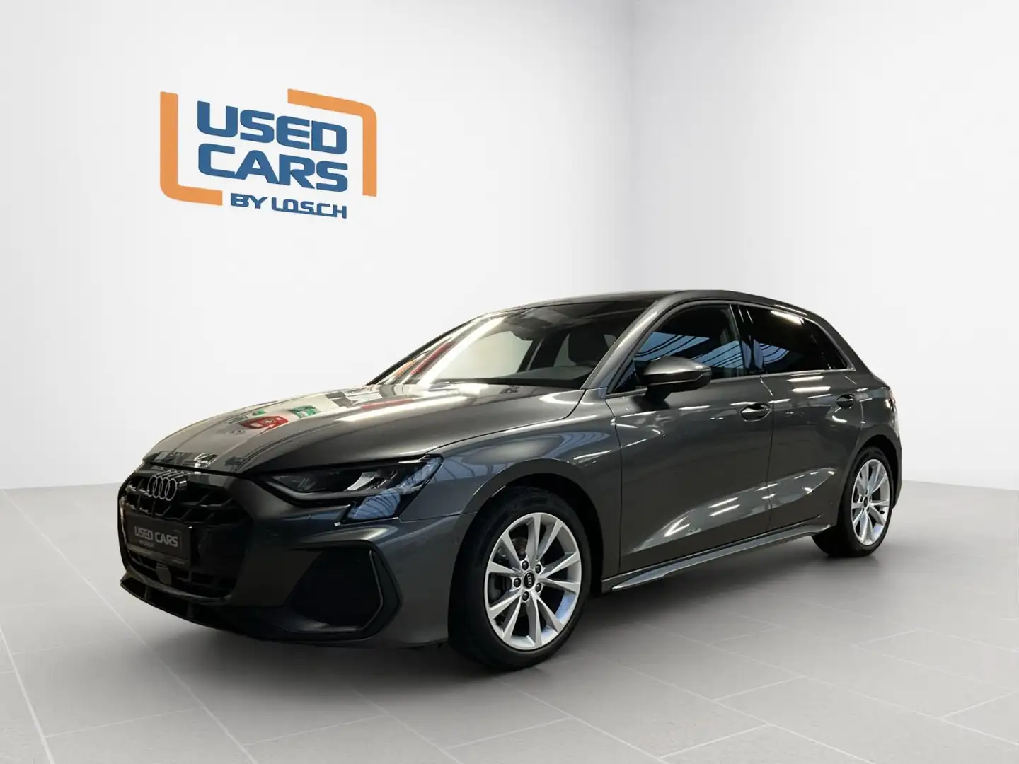 Audi A3 S-line+S-Tronic+35TFSI+LED+NAV Gris - 1