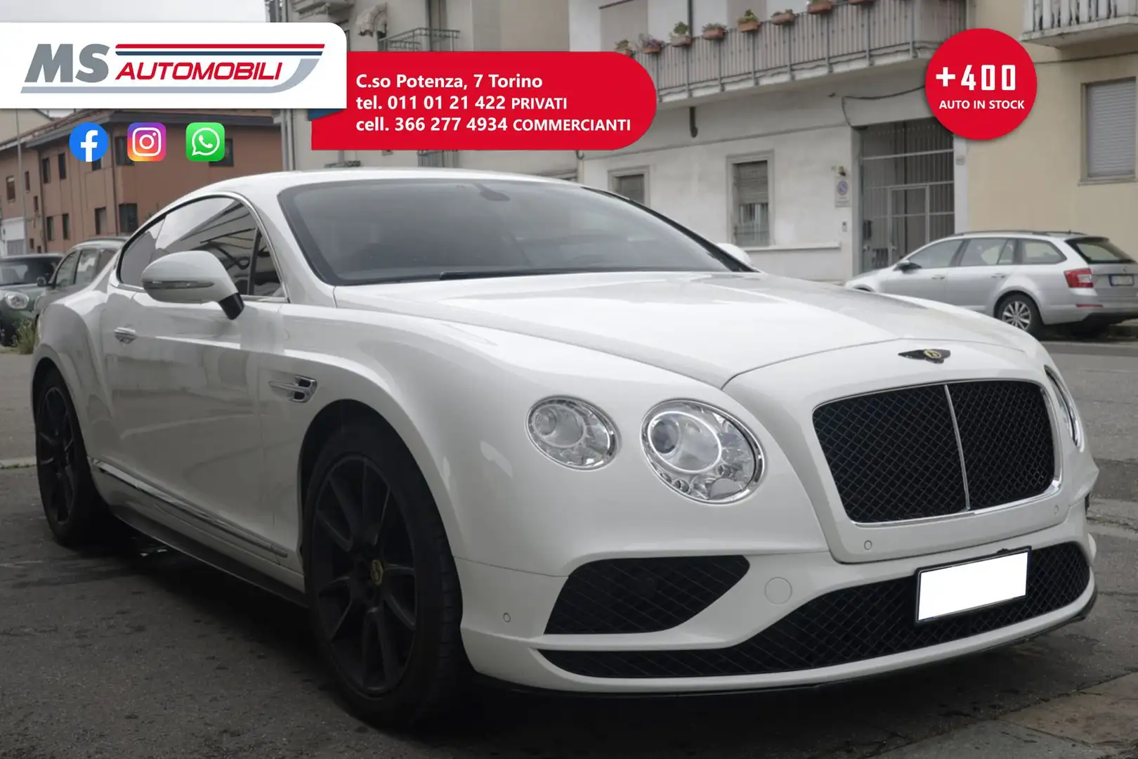 Bentley Continental GT Continental GT V8 S Unicoproprietario Blanco - 1
