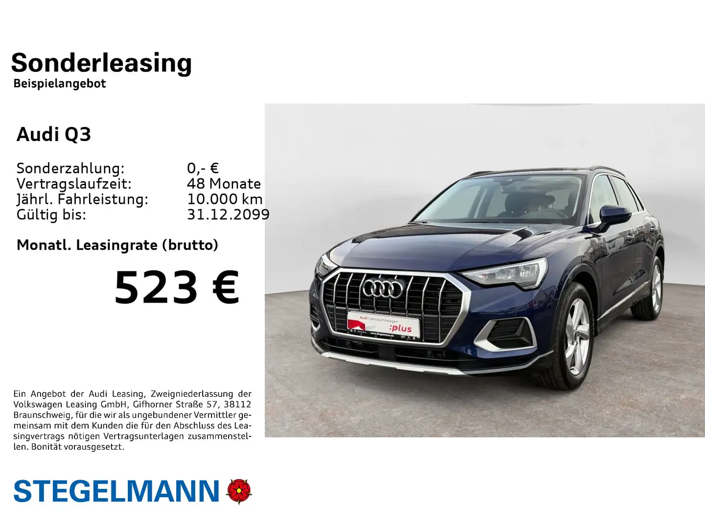 Audi Q3 35 TDI advanced *AHK*App-Connect*LED* Bleu - 2
