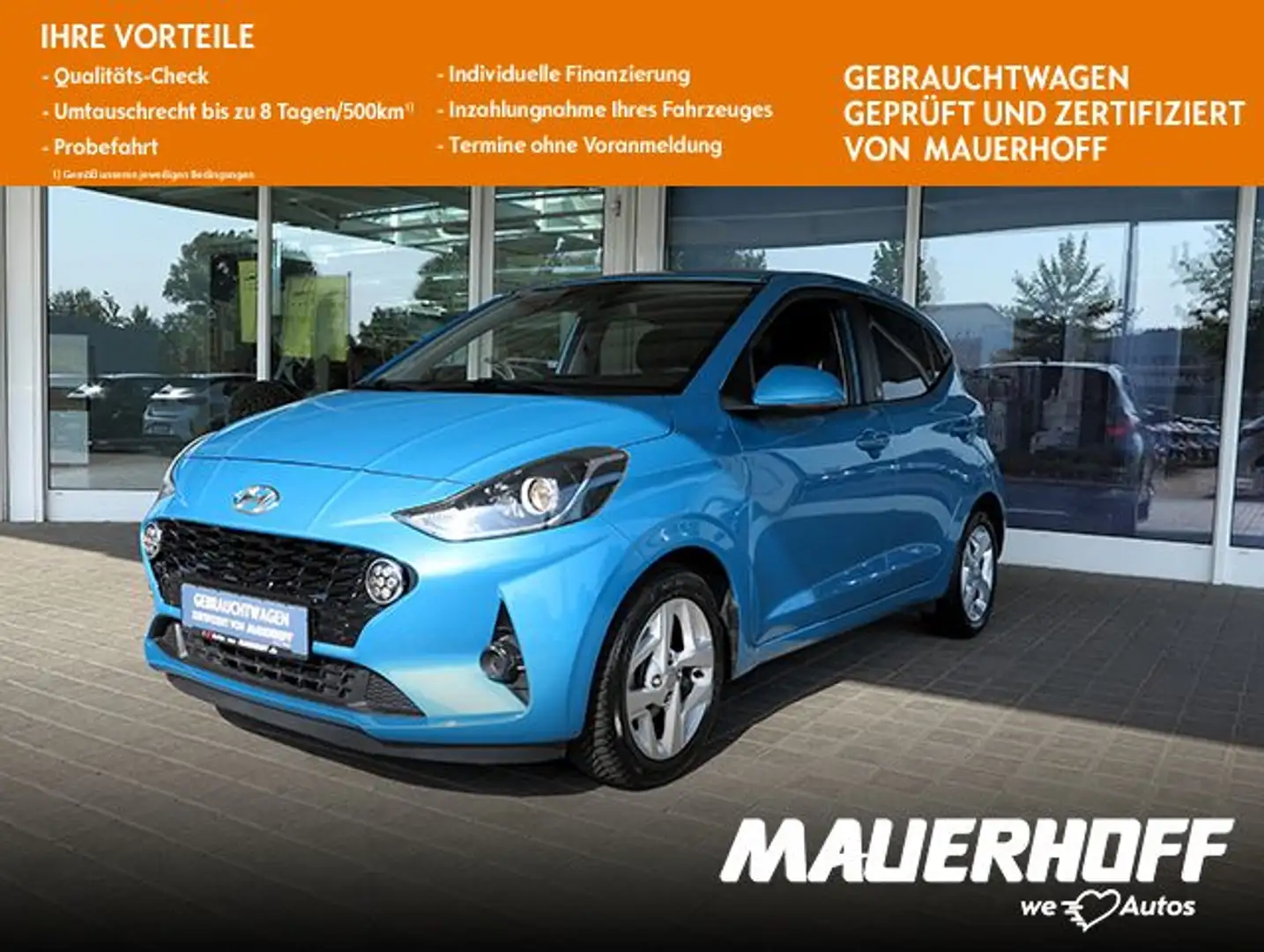 Hyundai i10 Edition 30 | Klima | Winterp.| AndroidAuto Blau - 1
