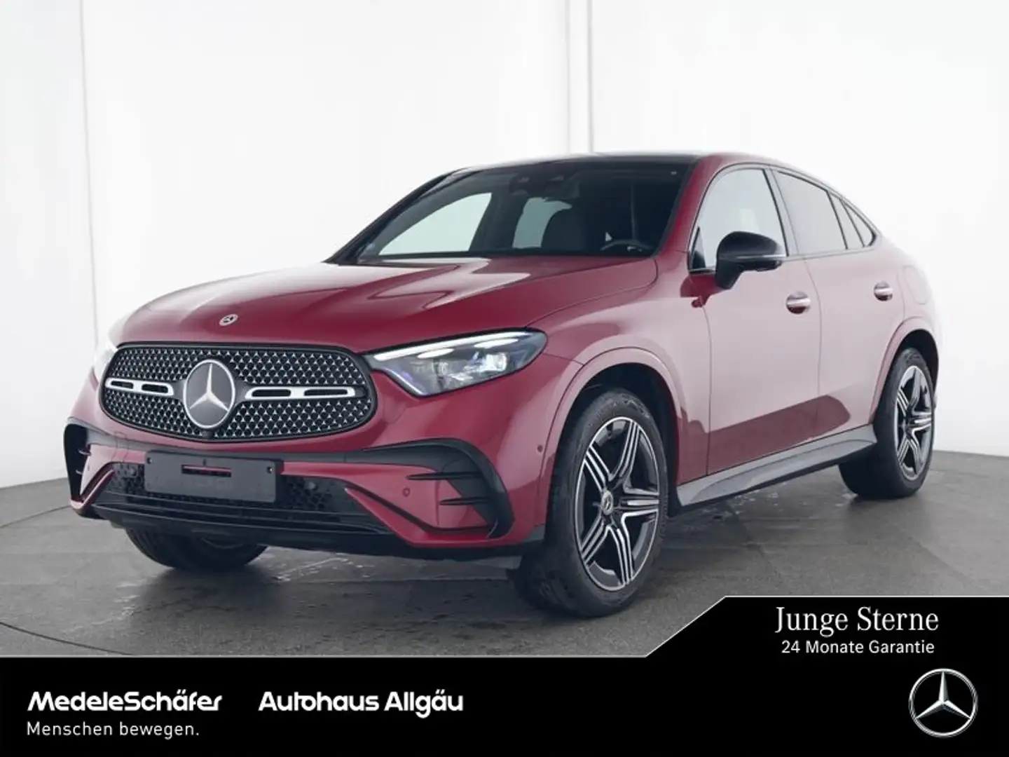 Mercedes-Benz GLC 400 GLC 400 e 4M AMG Nappa 20 Airmatic HA-Lenk NP108 Czerwony - 1