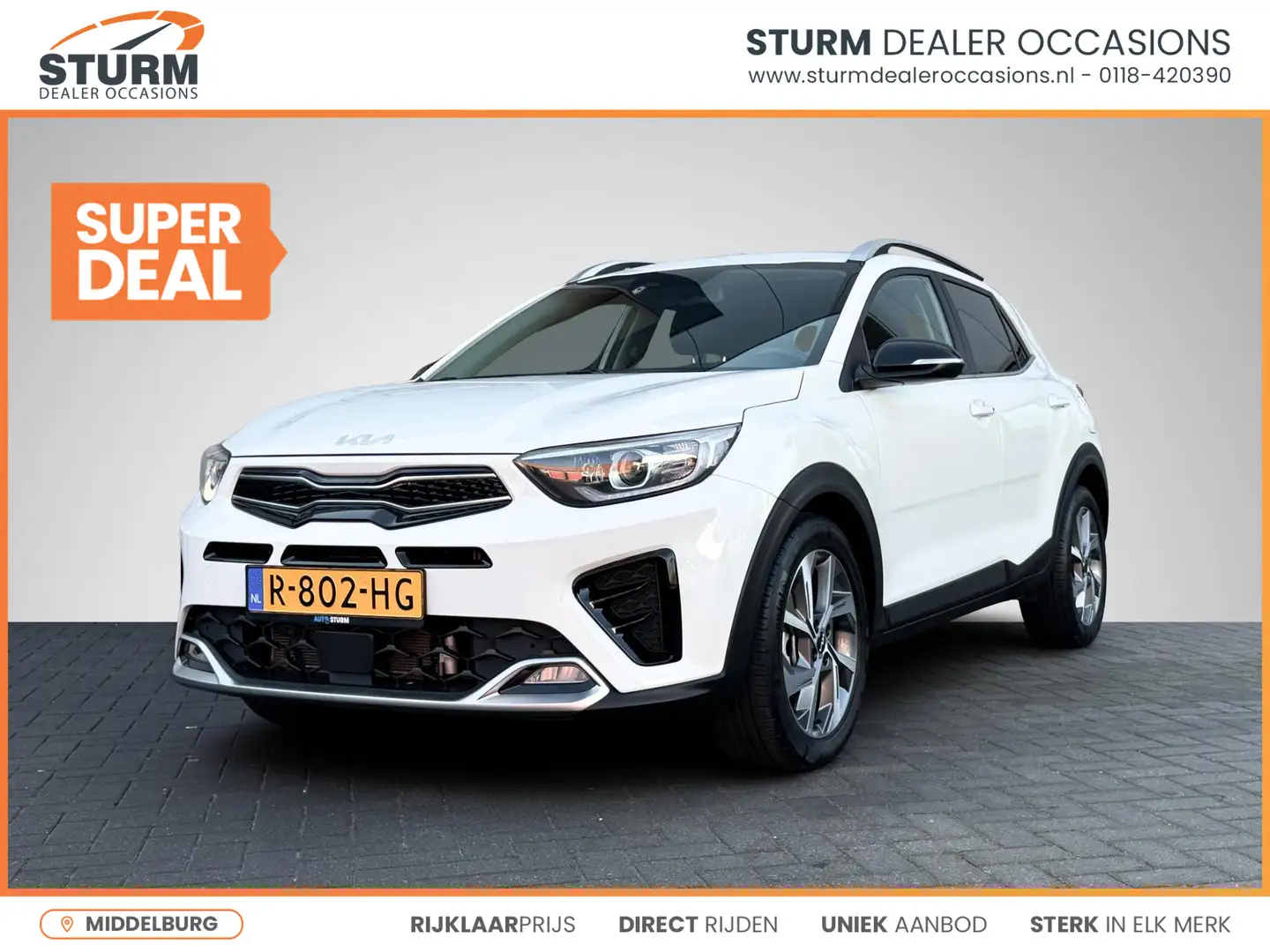 Kia Stonic 1.0 T-GDi MHEV GT-Line Nieuwstaat! | Navigatie | C Wit - 1