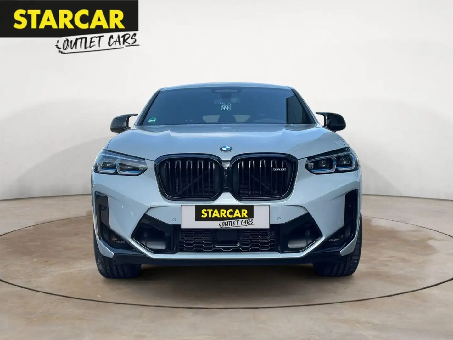 BMW X4 M COMPETITION+PANO+LASER+HUD+ACC+LEDER+360°+AHK+ Grijs - 2