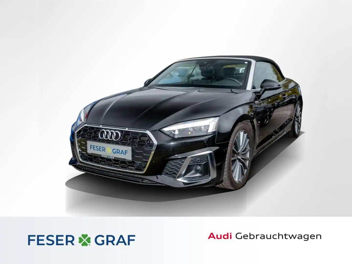 Audi A5 Cabriolet 40 TDI S tronic S line /Matrix/Navi+/HuD Schwarz - 1