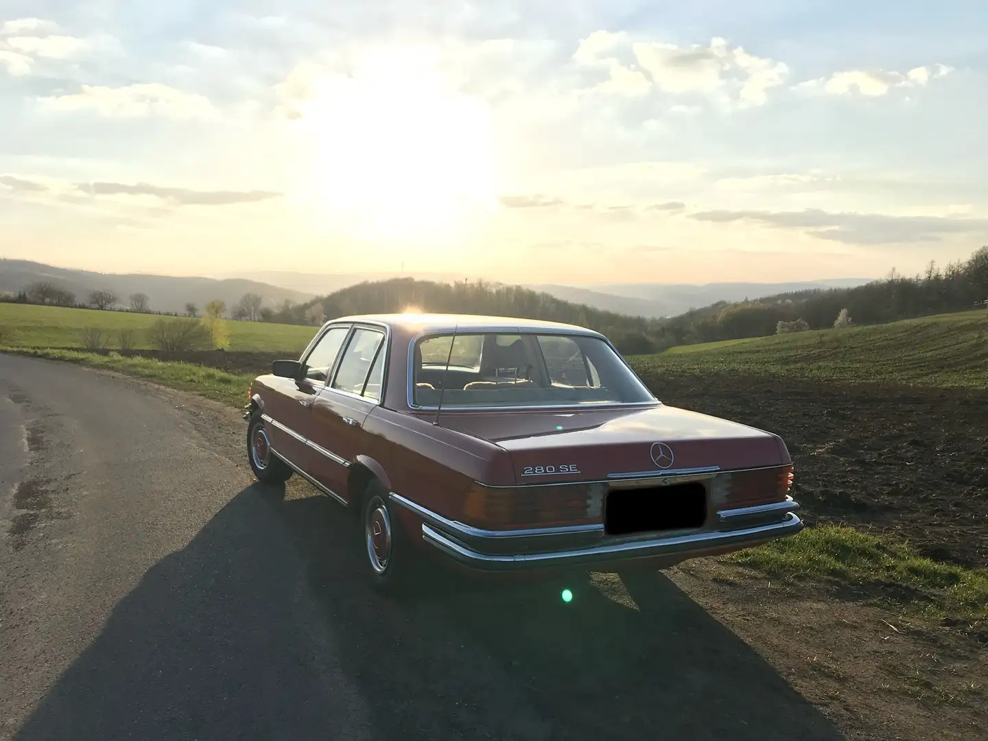 Mercedes-Benz S 280 SE W116 Automatik, H-Zulassung Rot - 2