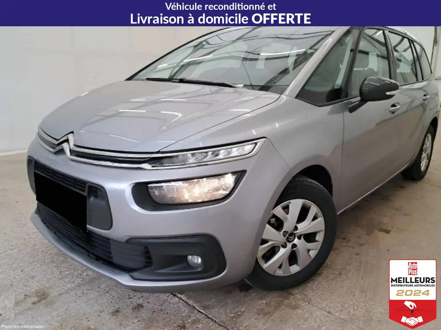 Citroen Grand C4 SpaceTourer BlueHDi 130 S\u0026S EAT8 Feel +GPS Gris - 1