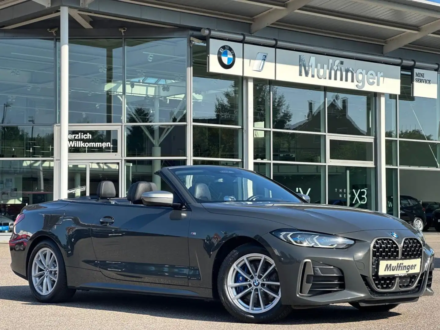 BMW 440 Mi xDr.Cabrio Laser HUD ACC Har/Kar Park+ AHK Grijs - 2