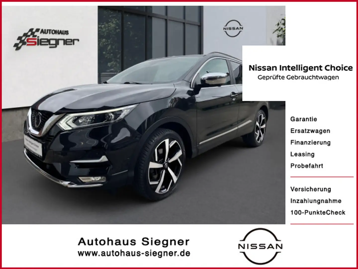 Nissan Qashqai Tekna, PGD, Sitzheizung Schwarz - 1